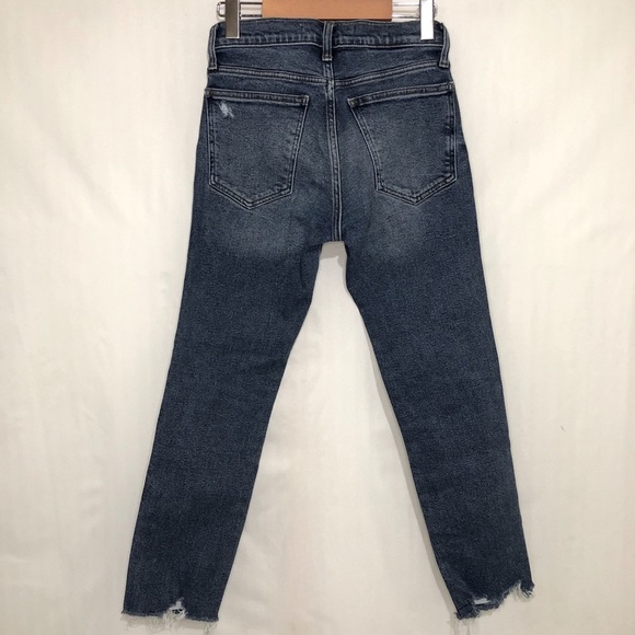 GAP Denim - GAP Jeans High Rise Slim Straight Raw Hem sz 27